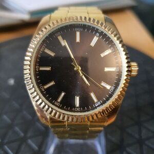 2 for $20😃Goldtone/Black Stainless Steel Men's Watch